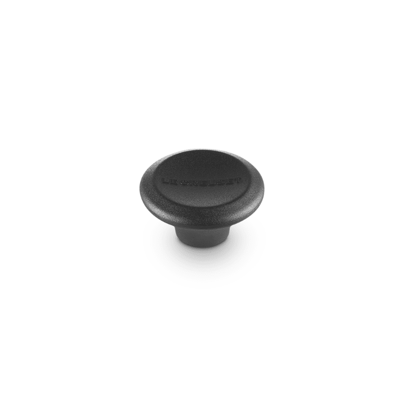 Le Creuset - Kunststof Knop - Rond - Zwart - 6 cm Le Creuset