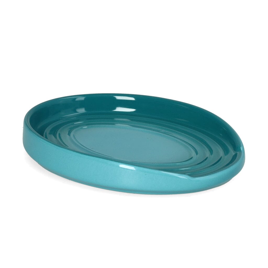 Le Creuset - Lepelhouder ovaal Caribbean Blue 15cm Keukengerei houder Le Creuset