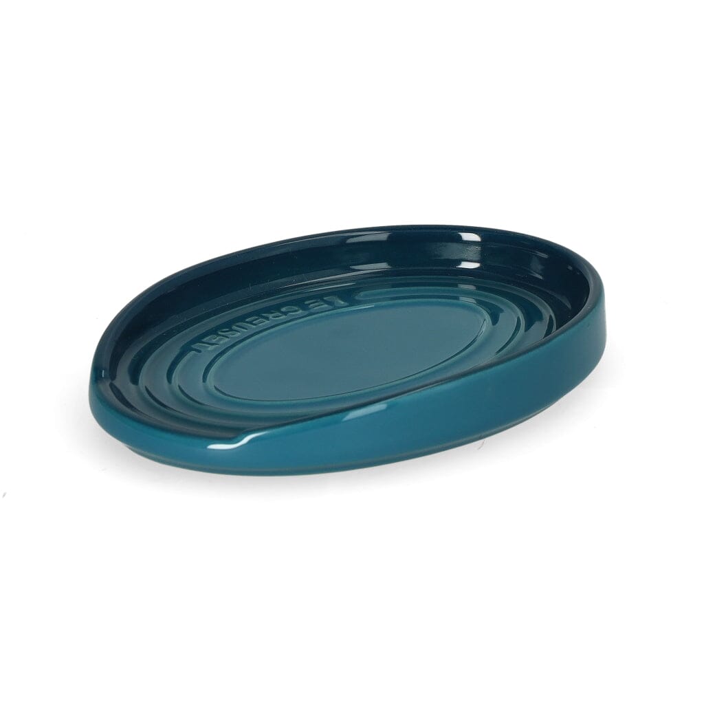 Le Creuset - Lepelhouder ovaal Deep Teal 15cm Keukengerei houder Le Creuset