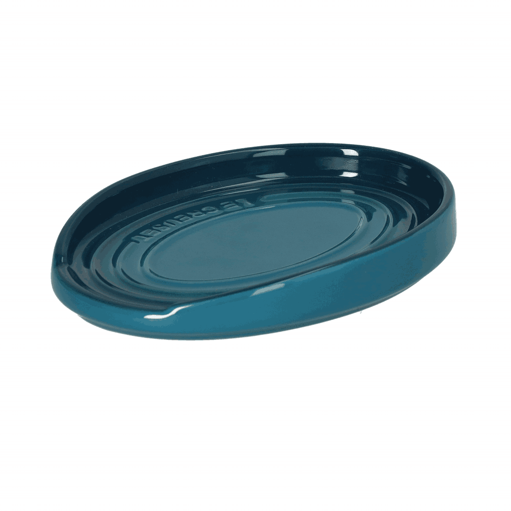 Le Creuset - Lepelhouder ovaal Deep Teal 15cm Keukengerei houder Le Creuset