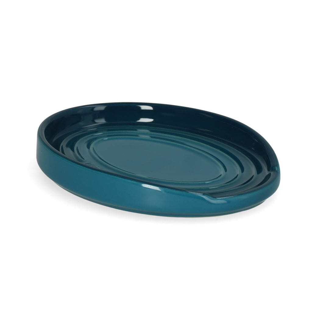 Le Creuset - Lepelhouder ovaal Deep Teal 15cm Keukengerei houder Le Creuset