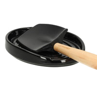 Le Creuset - Lepelhouder ovaal Ebbenzwart 15cm Lepelhouder Le Creuset
