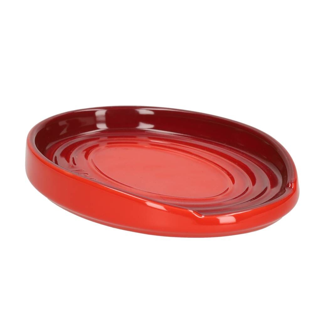 Le Creuset - Lepelhouder ovaal Kersenrood 15cm Lepelhouder Le Creuset