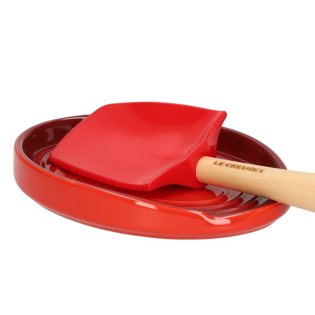Le Creuset - Lepelhouder ovaal Kersenrood 15cm Lepelhouder Le Creuset