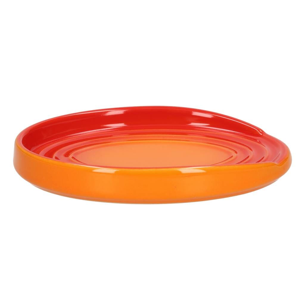 Le Creuset - Lepelhouder ovaal Oranjerood 15cm Lepelhouder Le Creuset