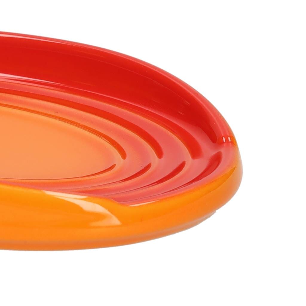 Le Creuset - Lepelhouder ovaal Oranjerood 15cm Lepelhouder Le Creuset
