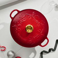 Le Creuset - Marmite Holly Kersenrood 26 cm 4,1 L Braadpan Le Creuset