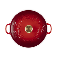 Le Creuset - Marmite Holly Kersenrood 26 cm 4,1 L Braadpan Le Creuset