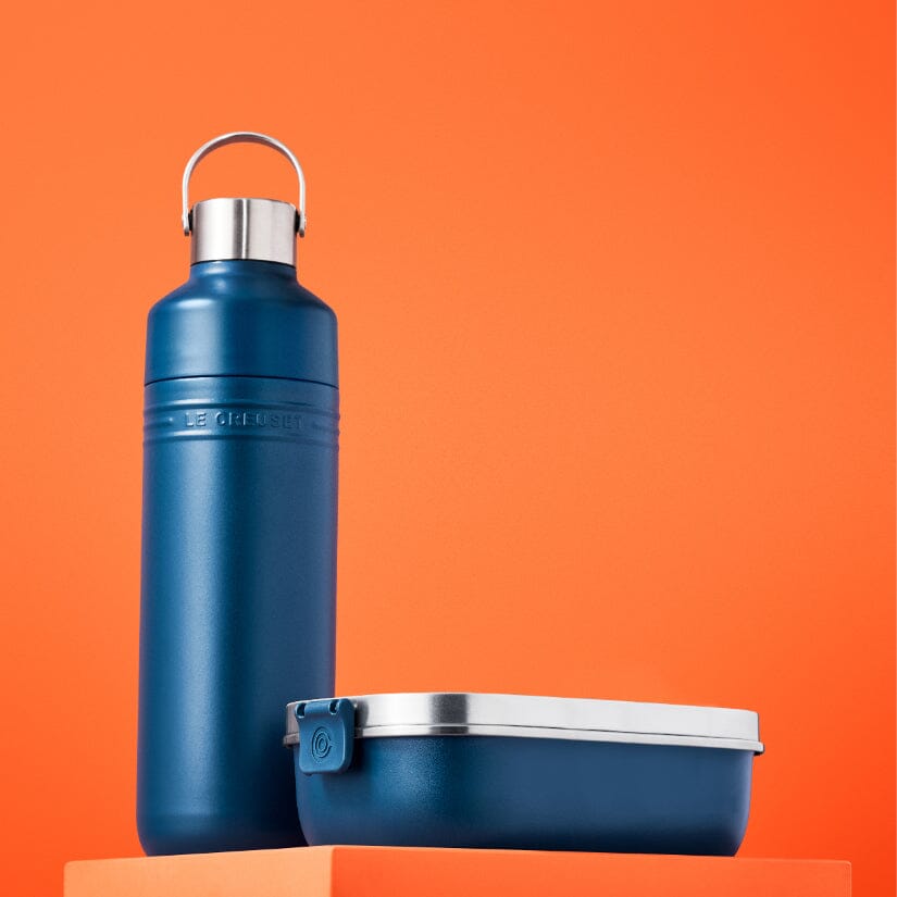 Le Creuset - On The Go Drinkfles 1L Deap Teal Thermosfles Le Creuset