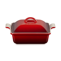 Le Creuset - Ovenschaal met Deksel - Kersenrood - 23 cm Le Creuset