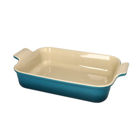 LeCreuset - Plat à four rectangulaire Deep Teal 26x19cm 2,1l Bezig met laden...
