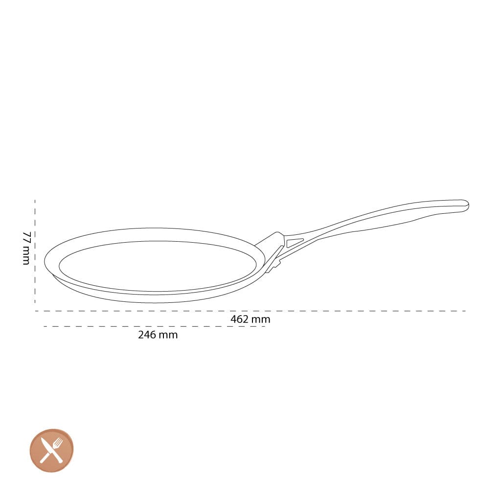 Le Creuset - Pannenkoekpan 24cm Le Creuset
