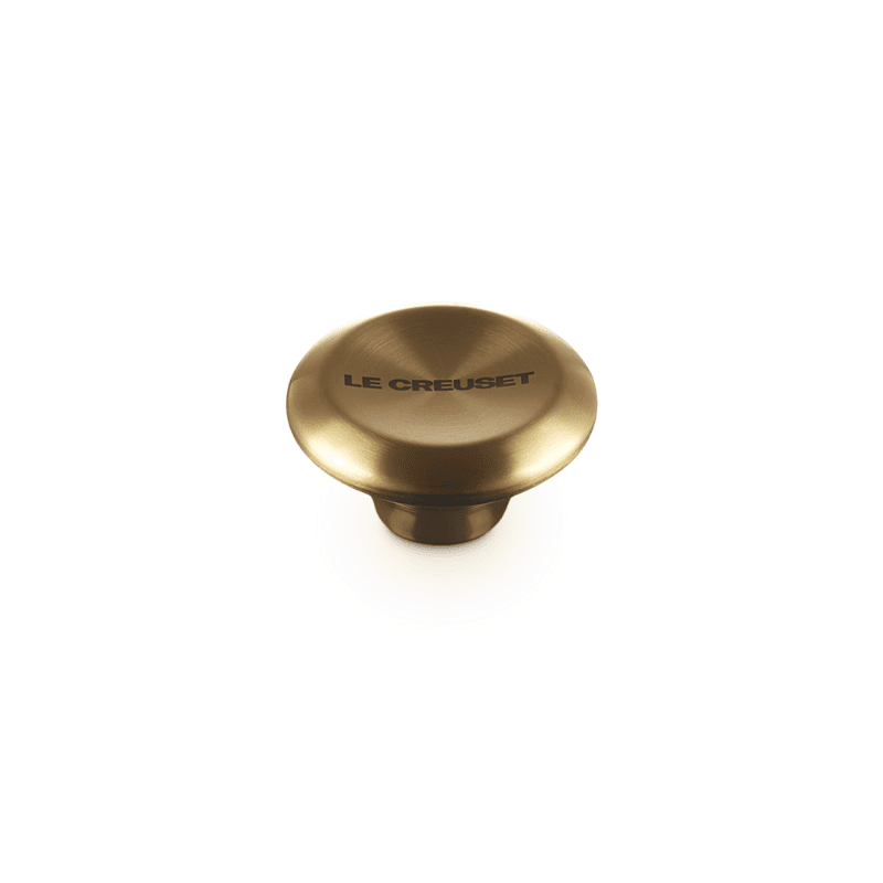 Le Creuset - RVS Knop - Rond - Goud - 5 cm Le Creuset