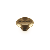 Bouton Le Creuset en acier inoxydable - Rond - Doré - 6 cm