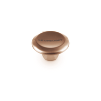 Bouton Le Creuset en acier inoxydable, rond, couleur cuivre, 5 cm