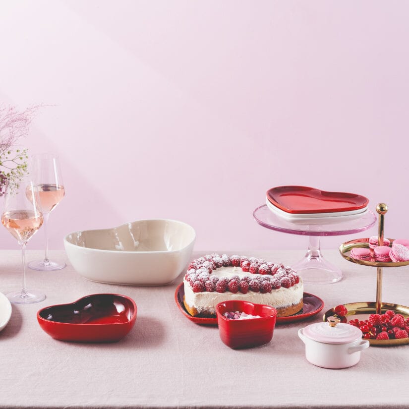 Le Creuset - Serveerschaal Hart Kersenrood 30 cm Serveerschaal Le Creuset