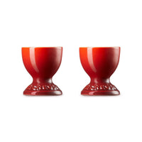 Le Creuset - Set van 2 Eierdopjes Kersenrood Eierdop Le Creuset