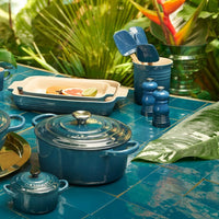 Le Creuset - Set van 2 Kleine Molens Deep Teal 11cm Peper- en Zoutmolen set Le Creuset