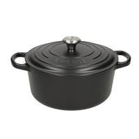 Le Creuset - Signature Braadpan Mat Zwart 22 cm (zwart interieur) Braadpan Le Creuset