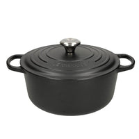 Le Creuset - Signature Braadpan Mat Zwart 24 cm (zwart interieur) Braadpan Le Creuset