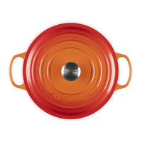 Le Creuset - Cocotte Signature Orange Rouge 28 cm Cocotte Le Creuset