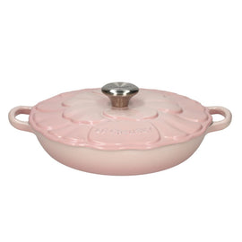 Le Creuset - Signature Campagnard Braadpan Bloesem 26 cm Shell Pink Le Creuset - Signature Campagnard Braadpan Bloesem 26 cm Shell Pink Braadpan Le Creuset