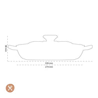 Le Creuset - Signature Campagnard Braadpan Bloesem 26 cm Shell Pink Braadpan Le Creuset