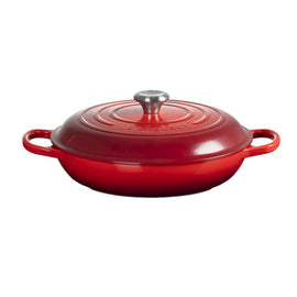 Le Creuset - Signature Campagnard Braadpan Kersenrood 30 cm Le Creuset - Signature Campagnard Braadpan Kersenrood 30 cm Braadpan Le Creuset