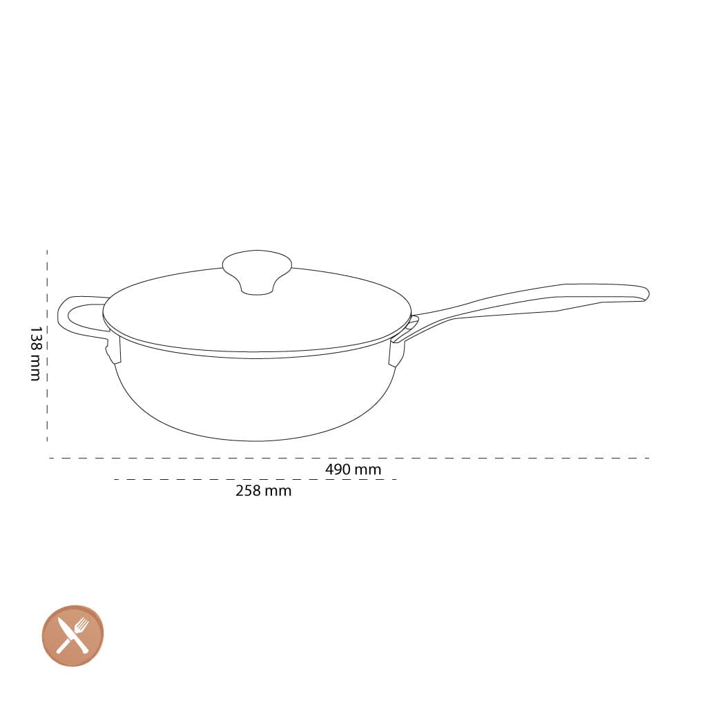 Le Creuset - Signature Sauteerpan 24 cm Hapjespan Le Creuset