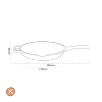 Le Creuset - Skillet Signature rond Mat Zwart 20cm Le Creuset