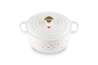 Le Creuset - Stoofpan Rond met Hartmotief in Geëmailleerd Gietijzer Braadpan Le Creuset
