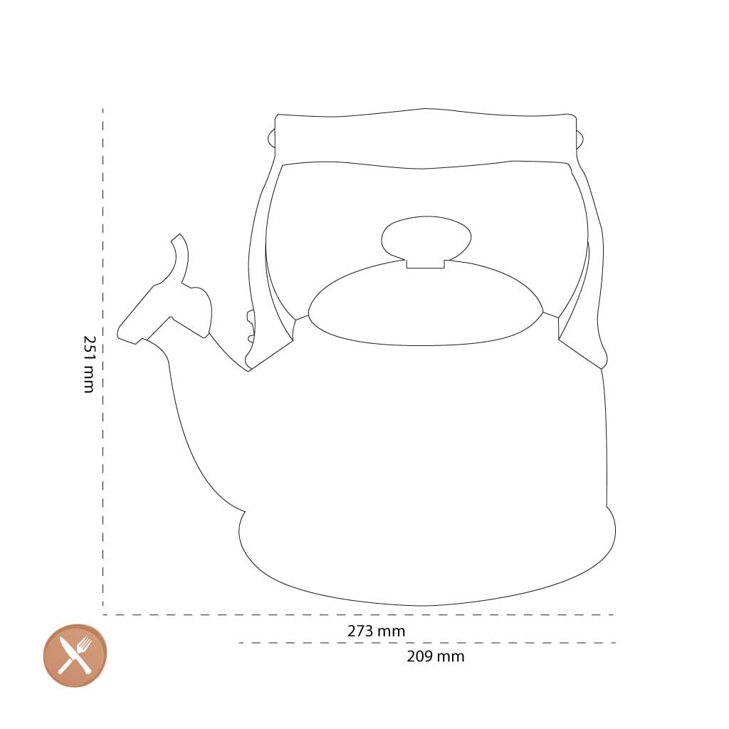 Le Creuset - Tradition Fluitketel Kersenrood 2,1l Le Creuset