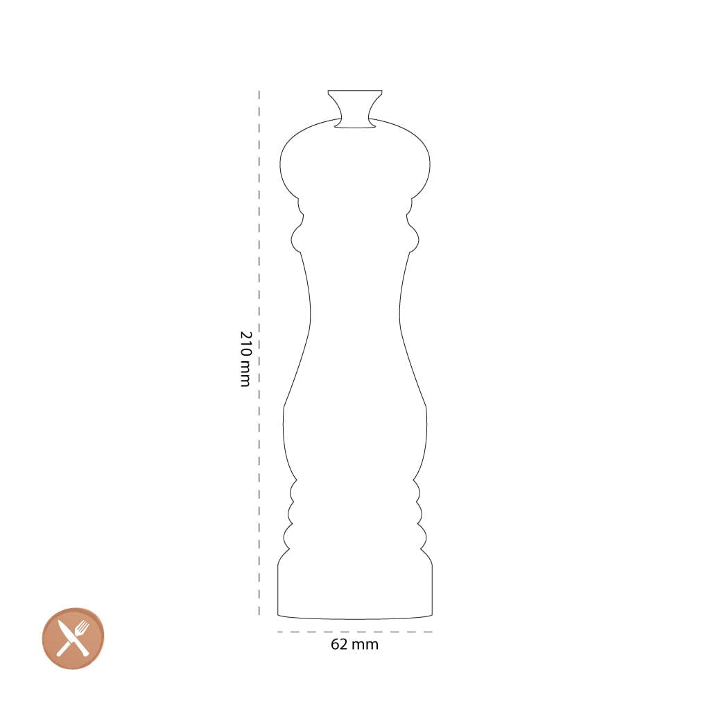 Le Creuset - Zoutmolen Ebbenzwart 21cm Le Creuset