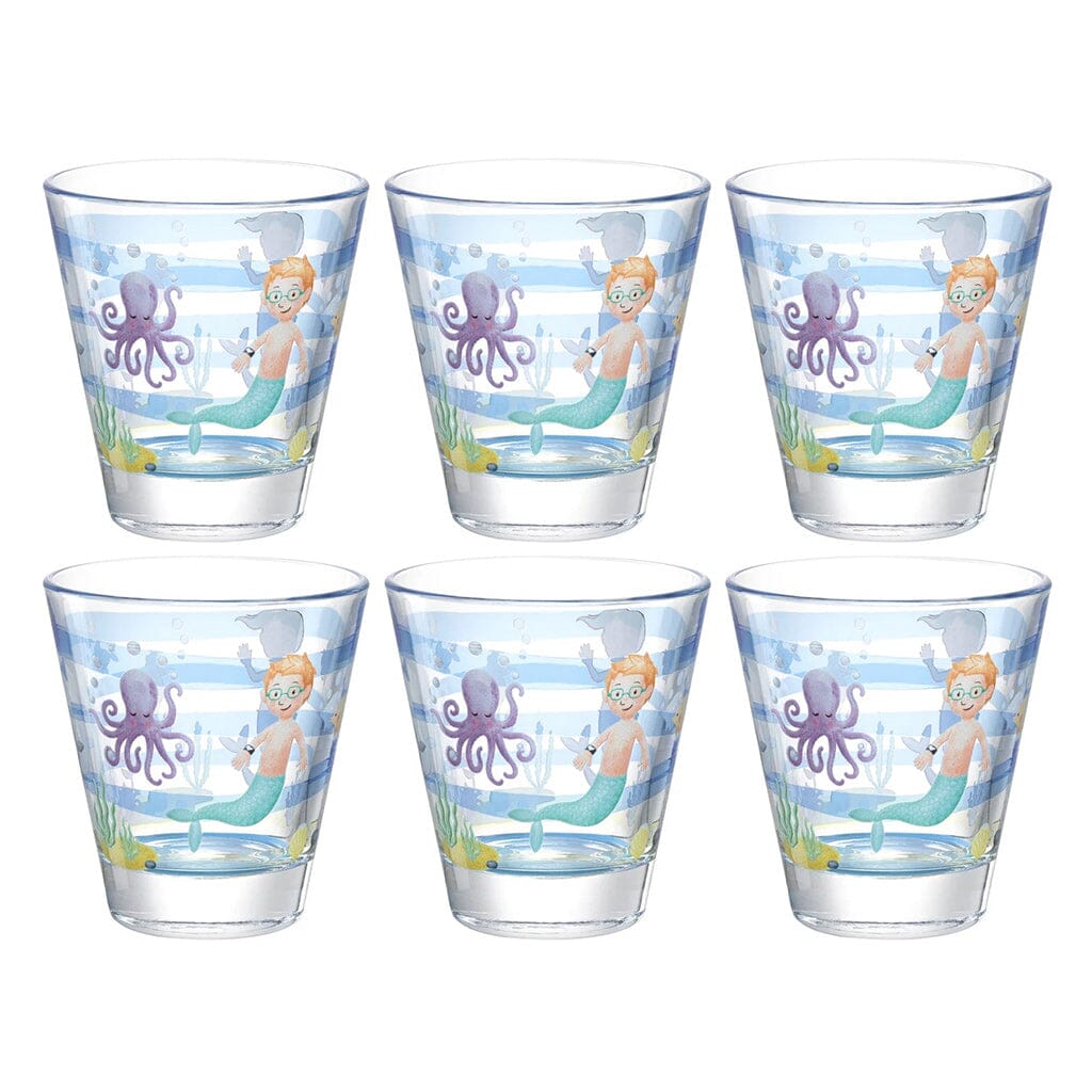 Leonardo - Bambini Avventura Drinkglas 215ml Zee - 6 stuks Waterkan Leonardo