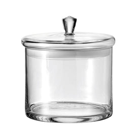 Leonardo - Blik 20x18 Bovenkant Leonardo - Glazen pot met deksel 1900ml Leonardo