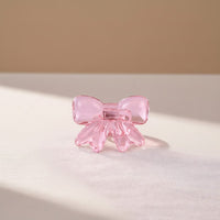 Lepelclub - Servetringen Bow - Roze - Set Van 4 LepelClub