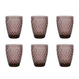 Medard de Noblat - Diamond Drinkglas 22cl Paars (set van 6) Medard de Noblat - Diamond - Glass 22cl - Purple (set of 6) Medard de Noblat