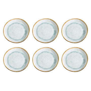 Medard de Noblat - Shadow Aqua Dessertbord 20.5 cm (set van 6) Dessertborden Medard de Noblat