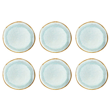 Medard de Noblat - Shadow Aqua - Dinnerbord 28 cm (set van 6) Dinerborden Medard de Noblat