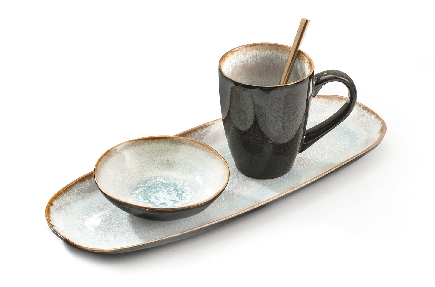 Medard de Noblat - Shadow Aqua Kleine Kommen 12 cm (set van 6) Kommen Medard de Noblat