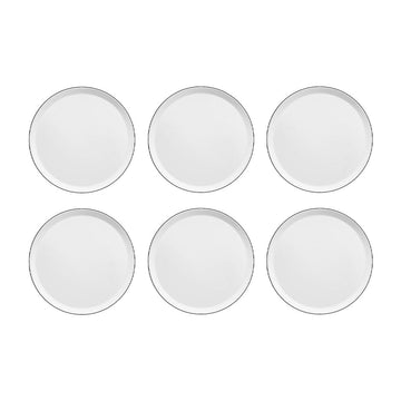 Medard de Noblat - Yaka Black Dessertbord 21.5 cm (set van 6) Dessertborden Medard de Noblat