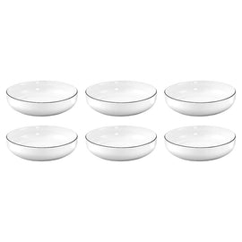 Medard de Noblat - Yaka Black Saladebord 20 cm (set van 6) Medard de Noblat - Yaka Black Saladebord 20 cm (set van 6) Pastaborden Medard de Noblat