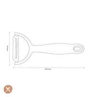 Microplane - Dunschiller Y-model julienne RVS Zwart Dunschiller Microplane