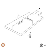 Oval - Pure Walnut Wood Serveerplank 49 x 20 x 2 cm Oval Kitchenware