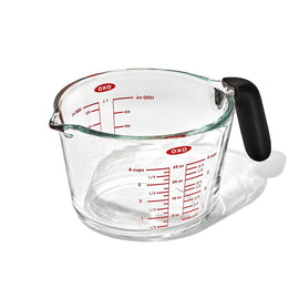 OXO - Maatbeker, 1 liter OXO Maatkan met deksel glas, 500 ml OXO
