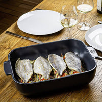 Peugeot - Appolia Rechthoekige ovenschaal 25 cm leisteen Peugeot