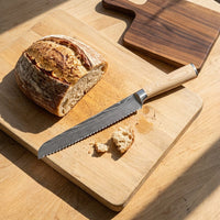 Shinrai Knives - Akari Damascus Print Broodmes 20 cm Broodmes Shinrai Knives
