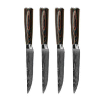 Shinrai Knives - Damascus Print 4 Steakmessen Steakmessen Shinrai Knives