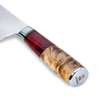 Shinrai Knives - Epoxy Ruby Damascus Koksmes 20 cm Koksmes Shinrai Knives