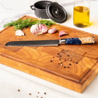 Shinrai Knives - Epoxy Sapphire 6-delige Messenset + Messenblok Cito dubbelzijdig Messenset met blok Shinrai Knives